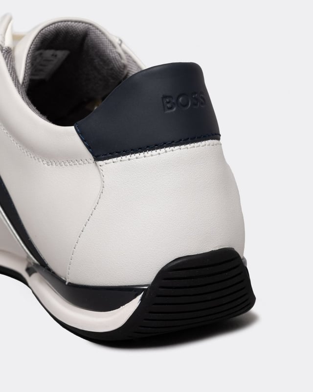 Distinctive trainers by BOSS, designed in leather with stitch-and-turn details, thermo-bonded accents, rubberised trims and odour-control lining.
LacesFully linedPackaging: Box
48% Polyester, 48% Viscose, 4% Polyurethane, Sole: 80% Rubber, 20% Thermoplastic polyurethane, Upper material: 100% Cow skin, Innersole: 48% Polyester, 48% Viscose, 4% Polyurethane
 
50498282
 
 