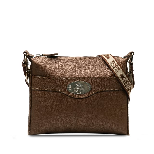 Fendi selleria messenger top bag