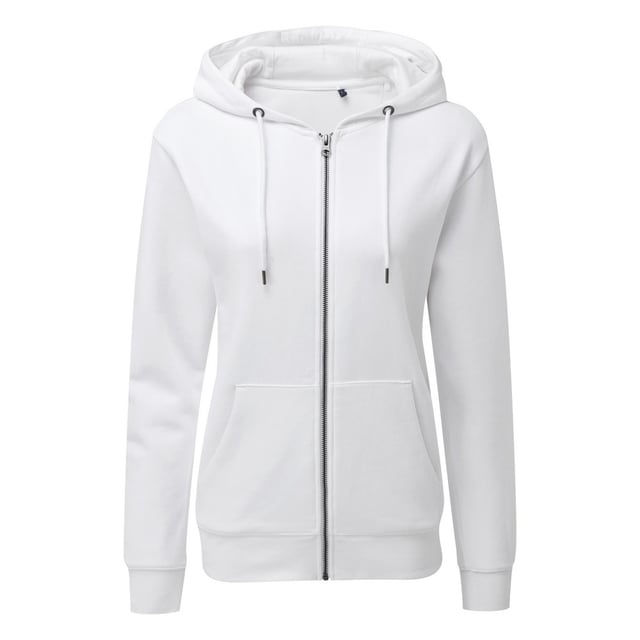 Ash white zip up scrunchie hoodie 2025
