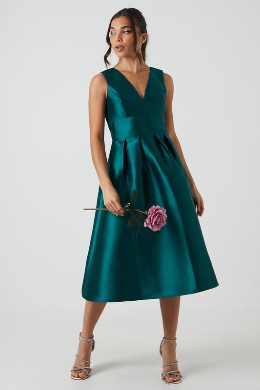 green emerald velvet dress White Mark Women's Flared Tweed Skirt, Black