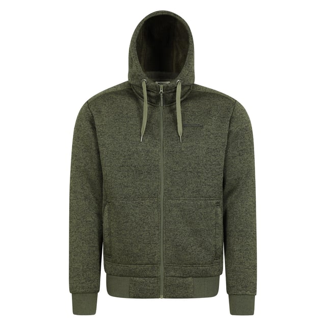 Mens faux shop fur lined hoodie