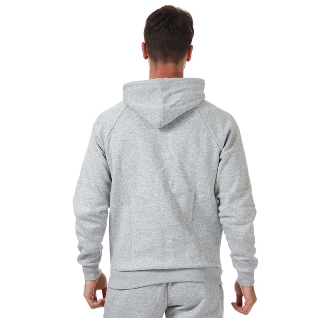 Mens Under Armour Rival Fleece Graphic Hoody in grey.- Drawcord-adjustable hood.- Long sleeves.- Front kangaroo pocket.- Lightweight  ultra-comfortable cotton-blend fleece with brushed interior to keep you warm & comfortable.- Ribbed cuffs and hem.- Loose fit.- Body: 80% Cotton  20% Polyester. Hood Lining: 60% Cotton  40% Polyester.- Ref: 1370349011