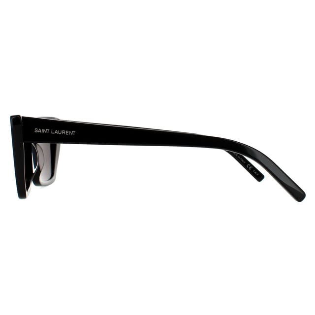 Saint Laurent Cat Eye Womens Black Grey Sunglasses Saint Laurent are a chic squared cat eye design made from lightweight acetate finished with the Saint Laurent engraved logo on the temples.