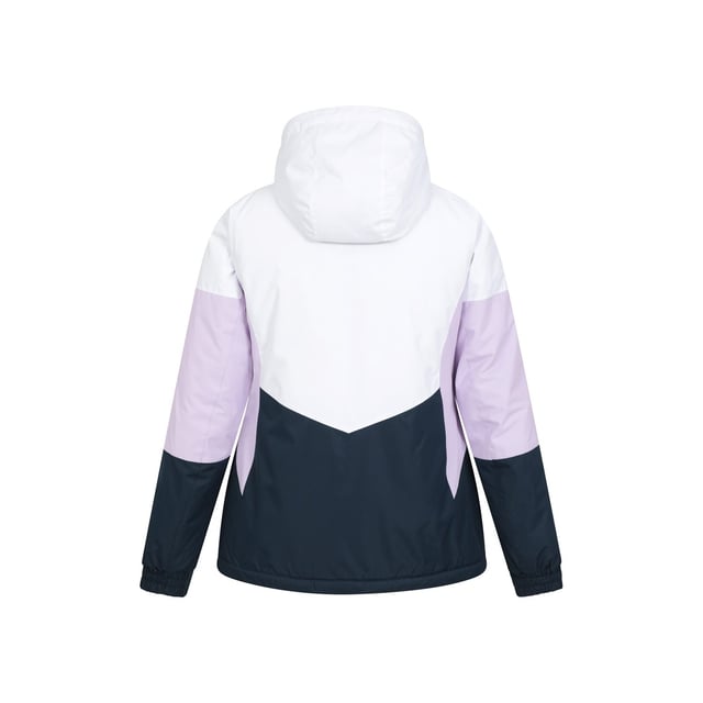 Material: 100% Polyester. Filling: Microfibre. Design: Colour Block, Logo. Fabric Technology: DWR Finish, Isotherm, Snowproof, Thermal Tested -30c. Cuff: Adjustable, Touch Fastening Tab. Neckline: Hooded. Insulated, Snowskirt. Sleeve-Type: Long-Sleeved. Hood Features: Grown On Hood, Toggle Adjuster. Pockets: 2 Side Pockets, Zip. Fastening: Full Zip, Stormflap.