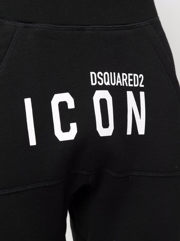 Dsquared2 Cropped Icon print Track Joggers Black