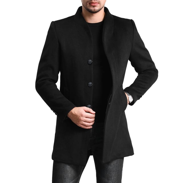 [Materialpflege] HOCHWERTIGES MATERIAL – 50 % Wolle, 50 % Polyester. Es ist bequem, atmungsaktiv, weicher, glatter, leichter zu waschen und behält die Form. Es atmet frei und nimmt Schweiß auf. WASCHEN – Chemische Reinigung wird empfohlen; Handwäsche ist möglich, jedoch mit kaltem Wasser. VIELSEITIGER ANLASS – Es eignet sich für viele Anlässe, wie den Alltag, Geschäftstreffen, modische Partys, jeden großen Feiertag usw. [Paket] 1 * Mantel