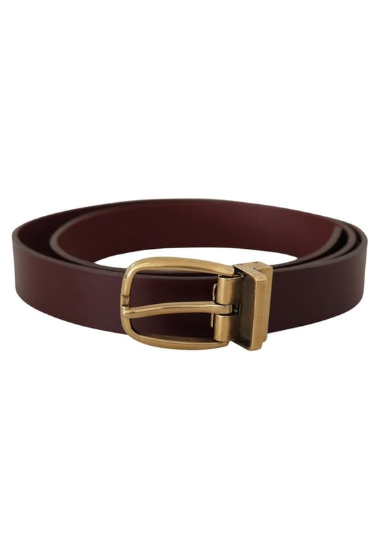 Brand new with tags
  100% Authentic Dolce & Gabbana
  Quality leather
  Gold metal buckle closure
  Unique eye-catching design
  Brown color
  Width: 2.5 cm
  Made in Italy
Material: Leather