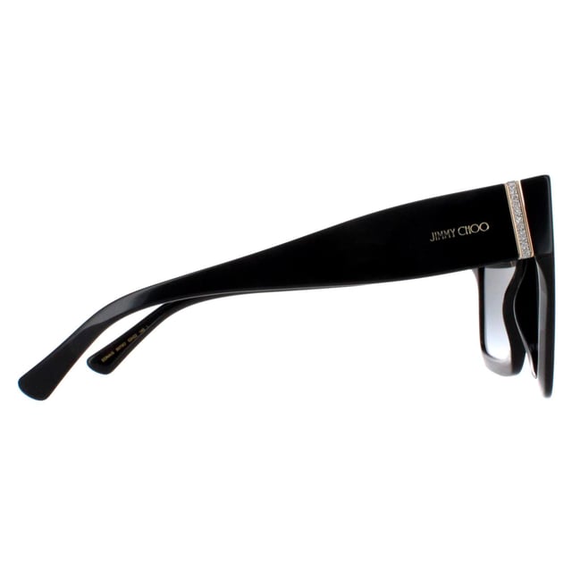 Jimmy Choo Square Womens Black Grey Gradient EDNA/S  Sunglasses showcase a chic square frame design, combining timeless sophistication with modern style. Crafted with meticulous attention to detail, they add instant glamour to any look.