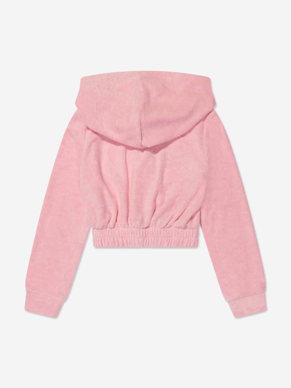 Comfort and style converge for this girls pink zip-up hoodie from AY by Ayla. Designed for young influencers, this cosy fleece piece is made for dreaming big and feeling good, all with a fashionable twist. Pair with the matching trousers or skirt for a cool coordinated look. Front Zip Fastening Split Kangaroo Pocket Ribbed Cuffs Elasticated Hem