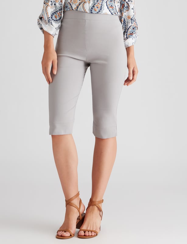 Silver capri new arrivals pants