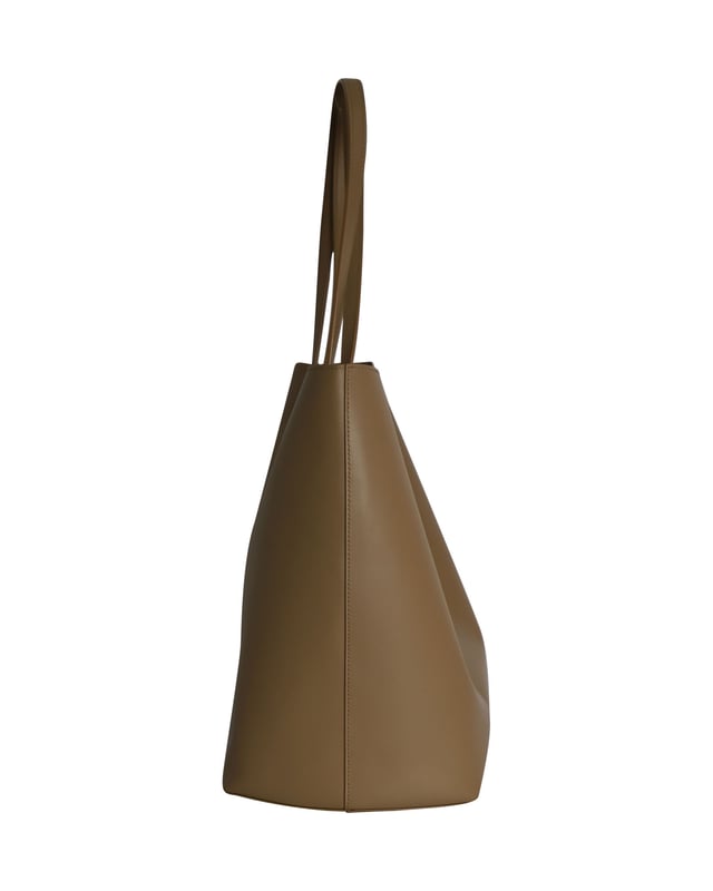 Fendi Hypnoteyes Shopping Tote Bag in Brown Leather