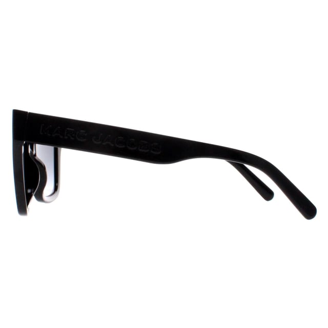 Marc Jacobs Square Womens Shiny Black Dark Grey Gradient MARC 658/S  Sunglasses feature a sleek and contemporary design with a nod to timeless style. Crafted with meticulous attention to detail, the frame showcases a blend of modern lines and classic elements, complemented by high-quality materials that promise both durability and comfort. The lenses not only offer optimal protection against harmful UV rays but also contribute to the sunglasses' undeniable allure. Finished with the iconic Marc Jacobs branding, these sunglasses effortlessly merge fashion forward aesthetics with everyday functionality, becoming an essential accessory for those who appreciate tasteful design and impeccable quality.