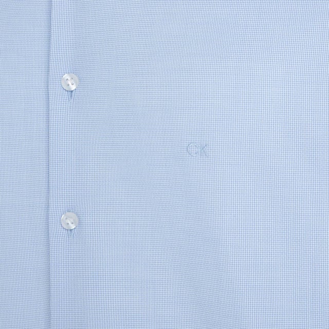 Mens Calvin Klein Micro Structure Slim-Fit Shirt in blue.- Classic collar.- Full button fastening.- Long sleeves with button cuffs.- Slim fit.- Ref: K10K113164CK2
