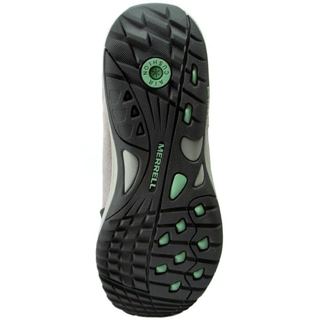 Merrell Zeolite Women's Grey Boots, a perfect blend of style, comfort, and performance. These boots are designed to take you on outdoor adventures while keeping your feet protected and supported. With their sleek design and advanced features, the Zeolite Boots are a must-have for active women seeking both fashion and function.

Key Features:

 Durable Construction:  The Merrell Zeolite Boots are crafted with high-quality materials, ensuring long-lasting durability. The combination of premium leather and synthetic materials makes them rugged enough to withstand various outdoor conditions.

 All-Weather Performance:  These boots are equipped to handle different weather conditions. Whether it's rain, mud, or rocky terrains, the waterproof and weather-resistant features keep your feet dry and comfortable.

 Versatile Grey Color:  The neutral grey color of the boots adds a touch of style to your outdoor wardrobe. It pairs effortlessly with different outfits, making them suitable for various occasions and activities.

 Comfortable Fit:  The boots feature a cushioned footbed and a supportive midsole that provide excellent comfort during long hikes or walks. The design also ensures a secure fit and reduces fatigue, allowing you to stay active for extended periods.

 Breathable Lining:  The boots are equipped with a breathable lining that helps regulate temperature and reduce moisture buildup, keeping your feet fresh and dry even during intense activities.

 Traction and Grip:  The outsole of the Merrell Zeolite Boots is designed with a specialized tread pattern that offers superior traction on various surfaces. Feel confident and stable on slippery or uneven terrains.

 Lightweight Design:  Despite their rugged performance, these boots are surprisingly lightweight, reducing the burden on your feet during outdoor excursions.