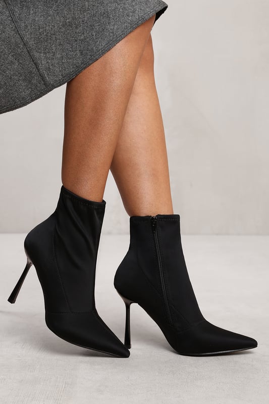 Wheres That From Womens 'Nixi' High Heel Ankle Boot With Side Zip