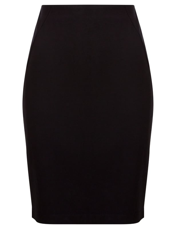 KATIES Womens Skirts Midi Winter Black Cotton Straight