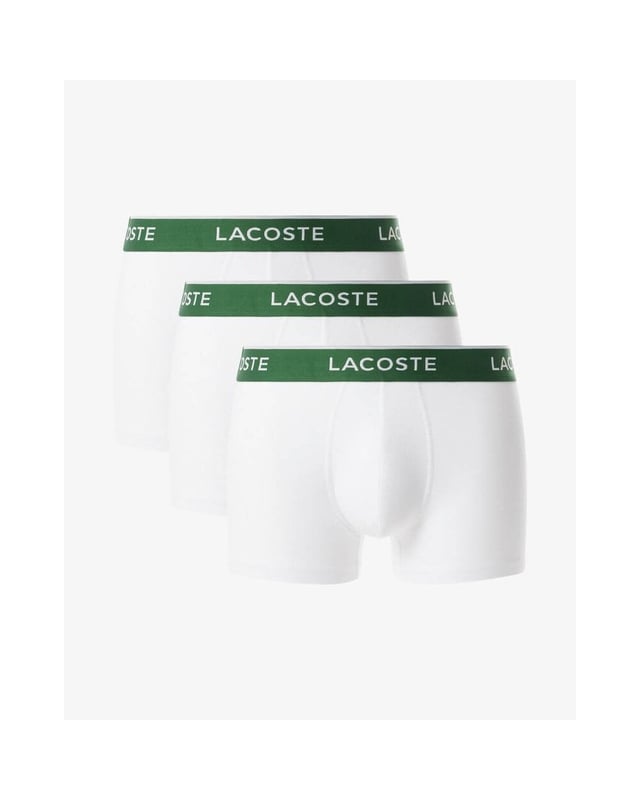 The essential underwear of Lacoste wardrobe.A set of 3 pack trunks made from cotton stretch ensure you maximum comfortRegular fit: regular ease on body, hip and legAllover Branded Waistband with white wording
95% COTTON 5% ELASTANE