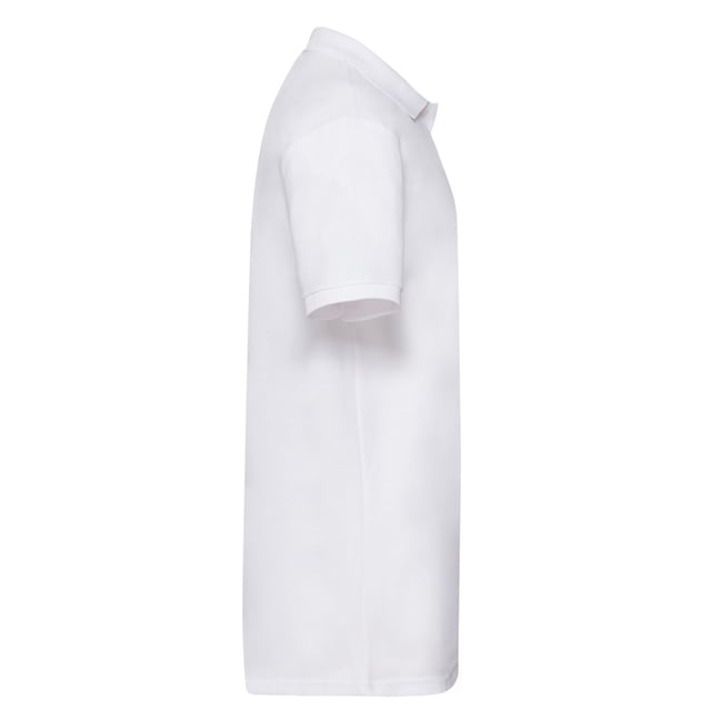 65% Polyester, 35% Katoen. Ontwerp: Eenvoudig. Halslijn: Platte gebreide kraag, Geribd, Omgeslagen kraag. Mouwtype: Korte mouwen. Stoftechnologie: Zwaargewicht. 3 Knoops Placket, Uitgesneden Label, Onderhoudsvriendelijk, Verstevigde Schouders, Zelfkleurige Knopen, Enkel Naald Stikken, Getapete Hals. 220gsm. Duurzaamheid: Amfori, Better Cotton Initiative, BSCI, Fair Labor Association, Gebruikt geen kinderarbeid of gedwongen arbeid, Oeko-Tex Standaard 100 gecertificeerd, WRAP gecertificeerd.