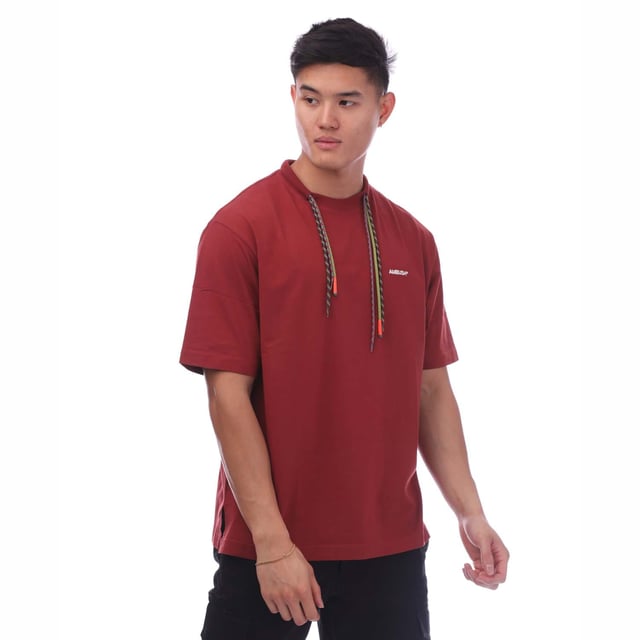 Ambush Multicord T-Shirt in brown.- Ribbed crewneck.- Short sleeves.- Ambush logo embroidered to the chest and the brand's iconic draw cords at the neckline.- Elasticated trims.- Straight hemline.- Relaxed fit.- 100% Cotton.- Ref: BMAA0560012810