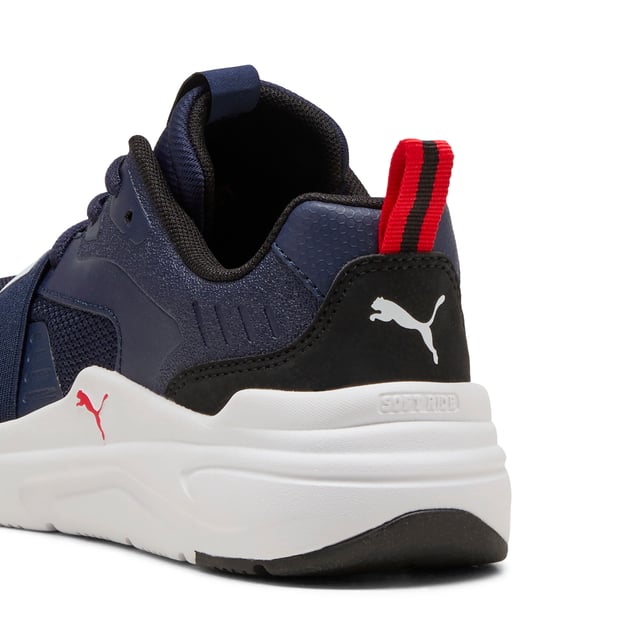 PRODUCT STORY: Get your little ones ready for action with PUMA's latest sneakers! Featuring a breathable air mesh upper, elastic lace closure, and KinderFit sockliner to ensure the perfect fit, these sneakers offer playful style and comfort for every adventure. Let the fun begin! FEATURES & BENEFITS: SOFTRIDE: Soft foam designed for all-day cushioning and comfort; SOFTFOAM+: Step-in comfort sockliner designed to provide soft cushioning thanks to its extra thick heel. DETAILS: Regular width; Textile upper; Lace closure; Comfortable CMEVA midsole; Rubber outsole; PUMA Youth: Recommended for older kids between 8 and 16 years.
