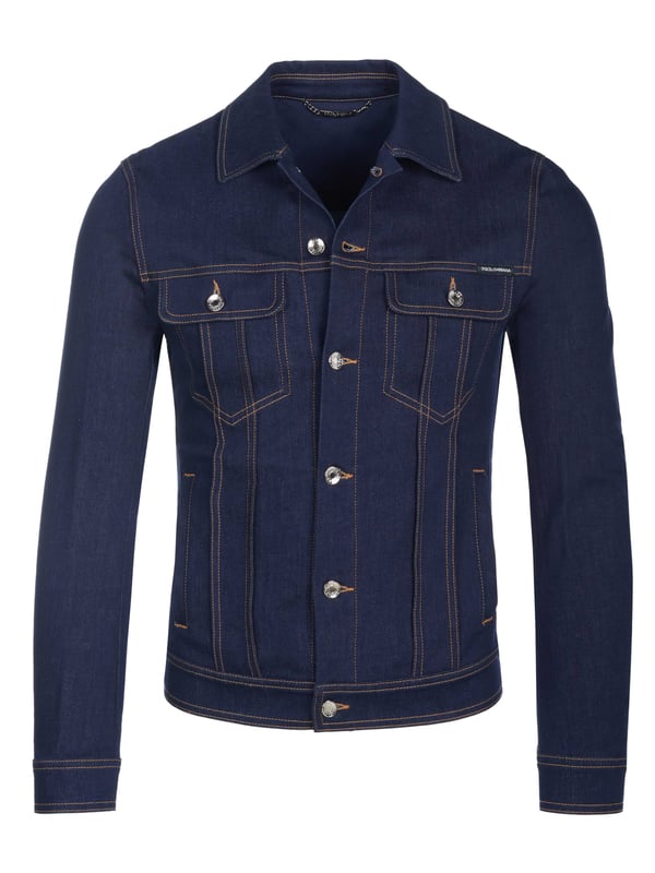 97% katoen, 3% elastaan; Dolce & Gabbana-jasje;  Model: G9JC2Z G8DM7 17;  Hoogwaardige afwerking;  Zachte katoenmix, stretch;  Kent-kraag;  Knoopsluiting met 6 knopen;  Twee borstzakken met knopen;  Twee zijzakken met knopen;  Dolce & Gabbana-logodetails