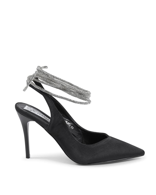 By: 19V69 Italia - Detail: HL032 NERO - Colour: Black - Composition: 100% FABRIC - Sole: 100% TUNIT - Heel: 9 cm - Made: CHINA