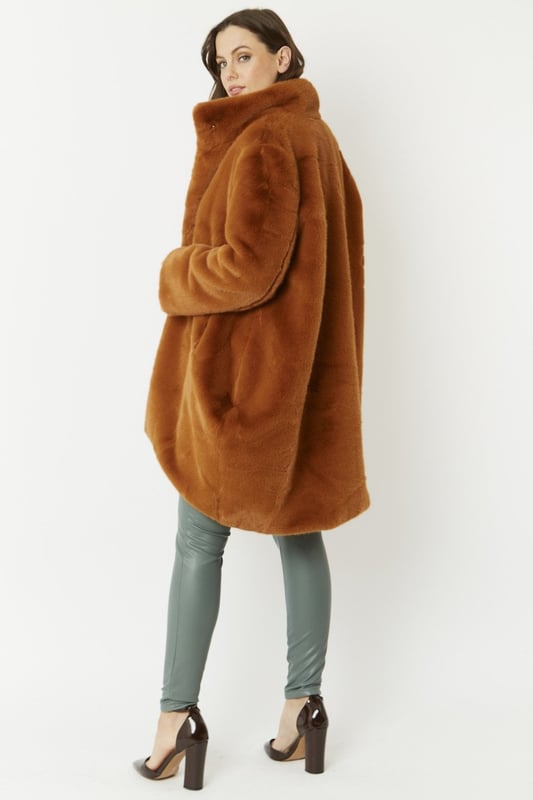 Faux fur coat size 18 online