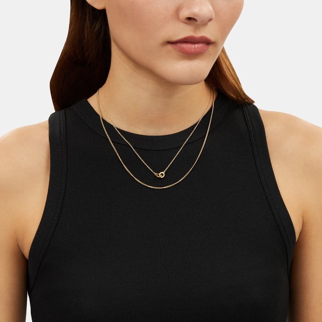 Delicate Interlocking Layered Necklace