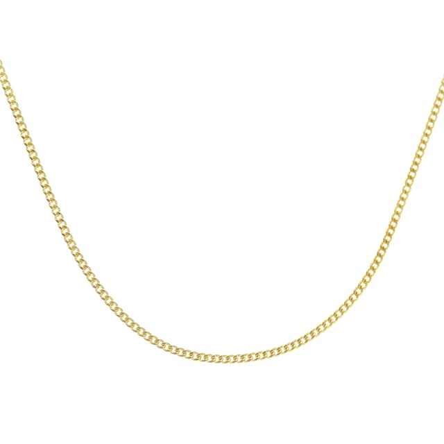 9K (375) geel goud: 1,6 gram; # Afmeting: 41 cm x 0,11 cm