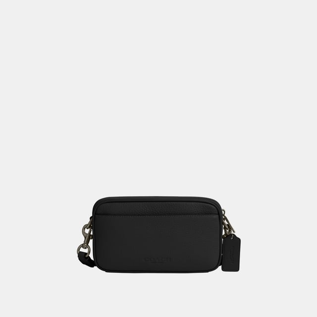Jayden Crossbody in Pebbled Leather Length 19.0cm,  Width 4.5cm, Height 10.5cm