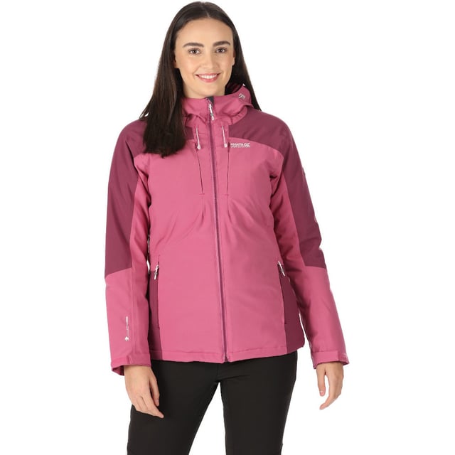 Waterproof and breathable Isotex 10000 recycled 100% polyester stretch fabric. Recycled fabric made from approximately 9 plastic bottles (500ml size). Breathability rating 10,000g/m2/24 hours. Durable water repellent finish. Taped seams. Thermoguard insulation. Inner stormflap with chin guard. Grown on hood with adjusters. 2 zipped lower and 2 zipped chest pockets. Inner zipped security pocket. Adjustable cuffs. Adjustable shockcord hem.