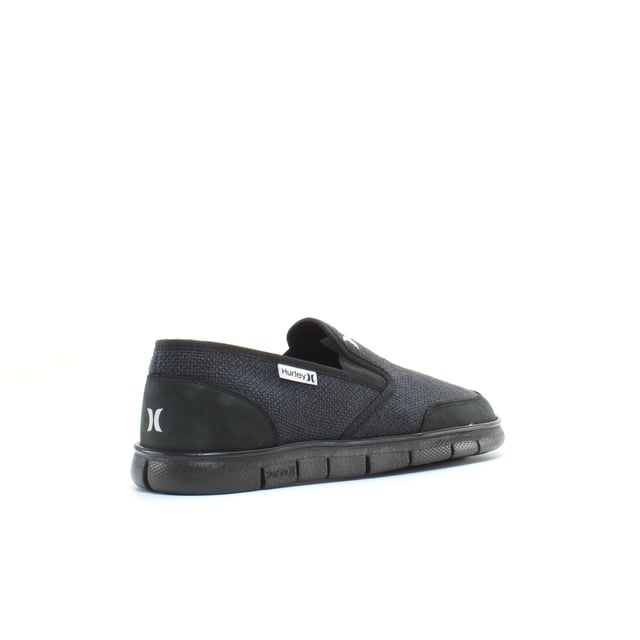 Hurley Movement Black Textile Slip On Unisex Plimsolls 10371HUR