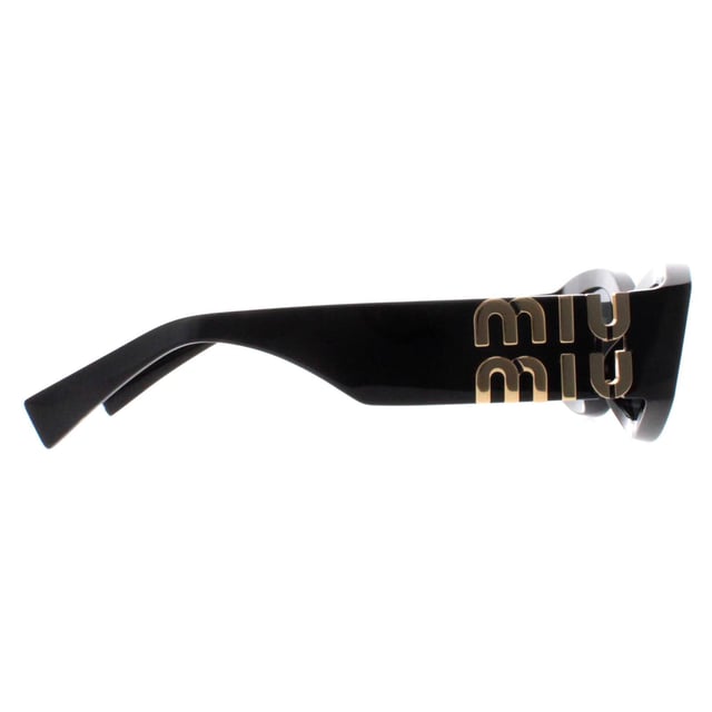 Die Sonnenbrille Miu Miu MU11WS 1AB5S0 black dark grey zeichnet sich durch einen anmutigen ovalen Rahmen aus, der sorgfÃ¤ltig aus hochwertigem Acetat fÃ¼r ein leichtes und dennoch langlebiges TragegefÃ¼hl gefertigt wurde. Die GlÃ¤ser bieten einen unvergleichlichen UV-Schutz und sorgen dafÃ¼r, dass Ihre Augen mit Stil geschÃ¼tzt sind. Mit dem kultigen Miu Miu Logo an den BÃ¼geln strahlt die MU11WS Sonnenbrille Raffinesse und Luxus aus. Perfekt fÃ¼r alle, die klassische Ã„sthetik mit einem modernen Twist schÃ¤tzen, ist diese Sonnenbrille ein unverzichtbares Accessoire fÃ¼r jedes schicke Ensemble.