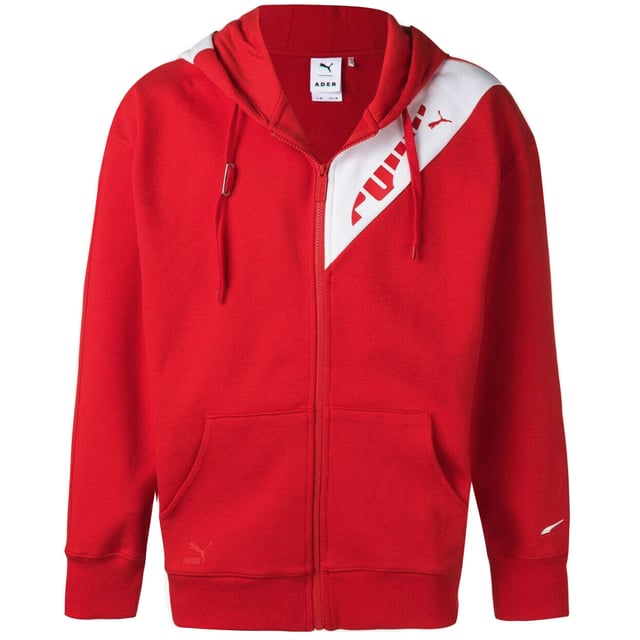 PUMA X ADER ERROR Full Zip Colé Capiércol Sweinshirt Red White 578492 64