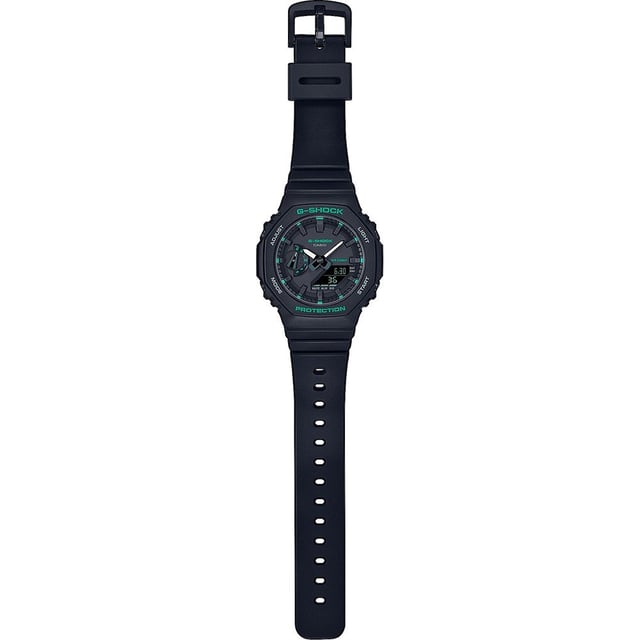 This Casio G-shock Analogue-Digital Watch for Women is the perfect timepiece to wear or to gift. It's Black 42 mm Round case combined with the comfortable Black Plastic watch band will ensure you enjoy this stunning timepiece without any compromise. Operated by a high quality Quartz movement and water resistant to 20 bars, your watch will keep ticking. This sporty and fashionable watch gives you a unique feeling in every outfit! This Analogue-Digital watch has a calendar function: Day-Date, Stop Watch, Worldtime, Timer, Alarm and Light High quality 19 cm length, 22 mm wide, Black Plastic strap with a Buckle Case Diameter: 42 mm, Case height: 11 mm and Case color: Black, Dial color: Black