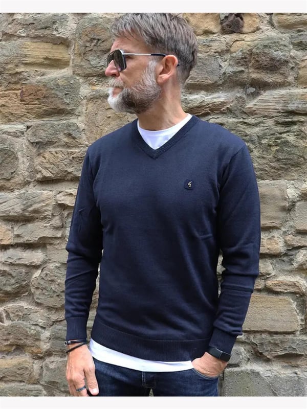 Gabicci Mens V Neck Knitwear Jumper