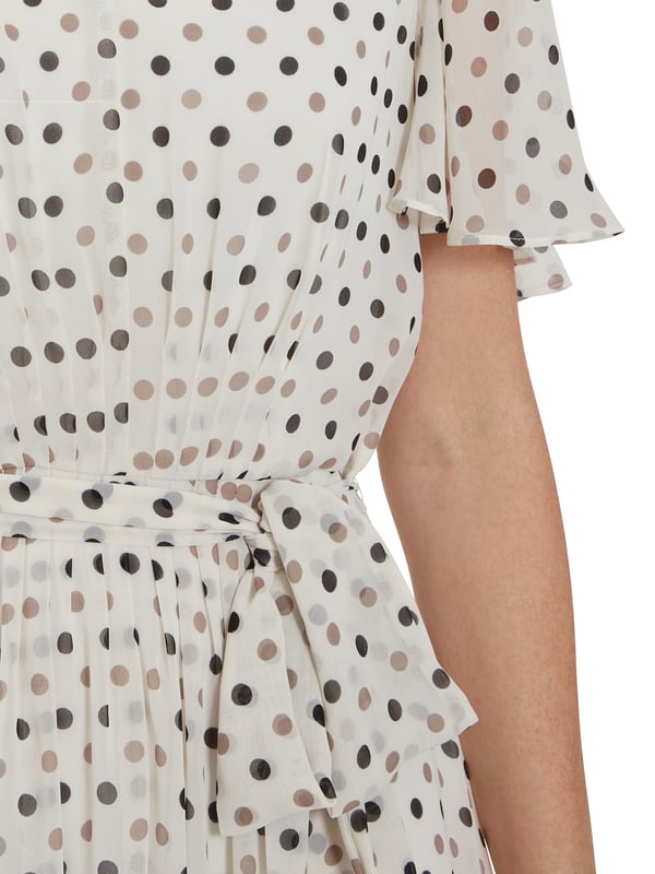 Gina bacconi polka dot dress sale