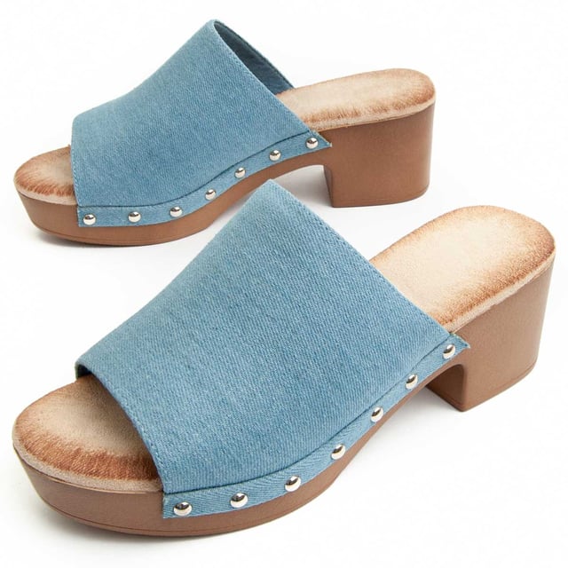 Sandalia de tacón casual para mujeres. Ajuste cómodo. Fabricada por otras marcas para nuestra marca. Medidas aproximadas: tacón de 6 cm y plataforma de 3 cm.
