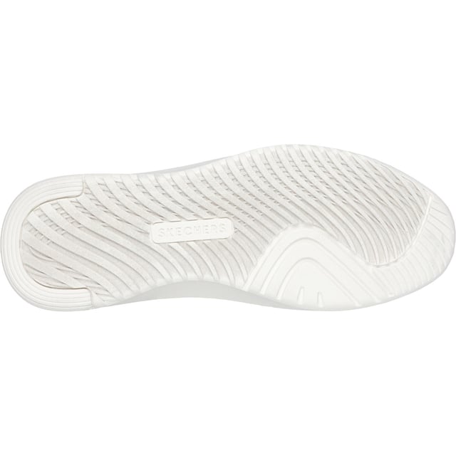 Verhoog je garderobe en zie er goed uit met de comfortabel veelzijdige Skechers Court Break - Suit Sneaker. Deze veterschoen heeft een bovenwerk van synthetisch duraleather met vaste stretchveters en een dempende Skechers Air-Cooled Memory Foam comfort binnenzool.