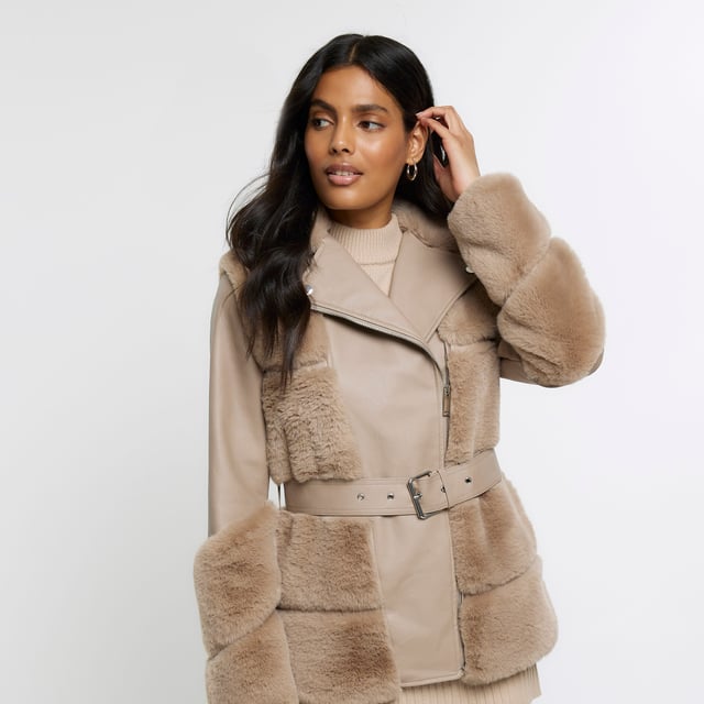 River island top womens fur coats