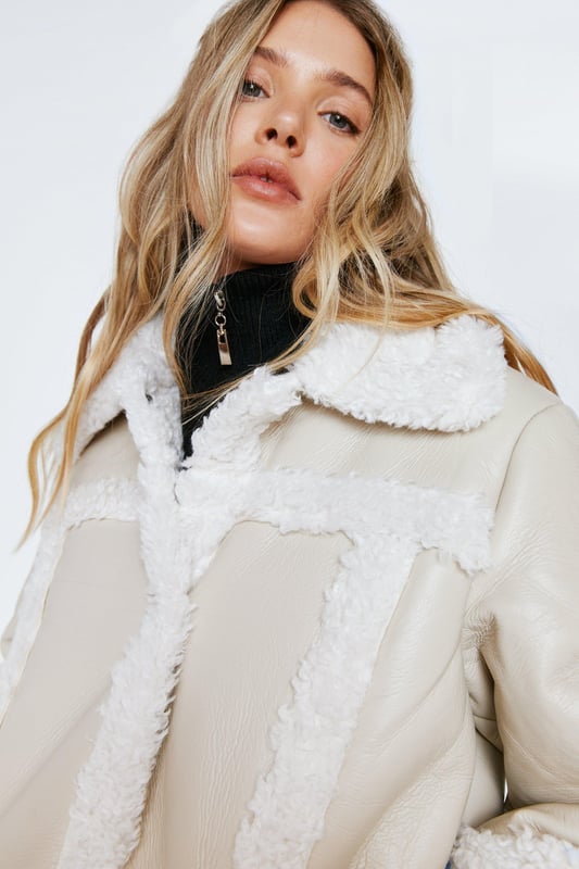 Borg lined coat store