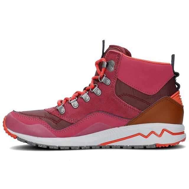Merrell Stowe Mid Lace-Up Boots de cuero de ante rosa J01928