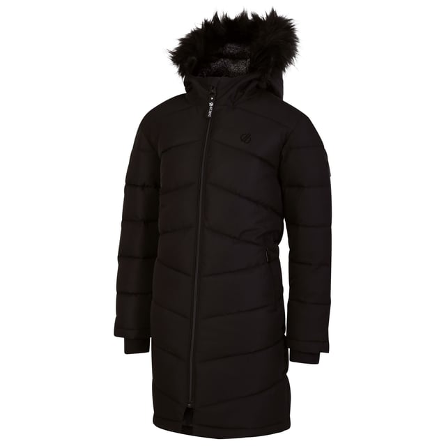 Lining: Cire Finish. Fabric: Iloft Ecofill. Design: Logo, Quilted. Fabric Technology: Ared 10000, Breathable, DWR Finish, Insulating, Waterproof, Weather Resistant. Neckline: Hooded. Inner Sleeve Cuff. Sleeve-Type: Long-Sleeved. Hood Features: Faux Fur Trim, Grown On Hood, Removable Trim. Pockets: 2 Lower Pockets, Zip. Fastening: Full Zip. Sustainability: Made from Recycled Materials. Waistline: Part Elasticated.