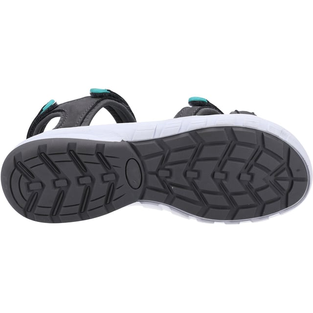 Women's summer walking leisure shoe from Cotswold. Whiteshill is crafted with lightweight recycled uppers, double touch fastening straps and for a secure fit. Lightweight recycled EVA footbed and sole