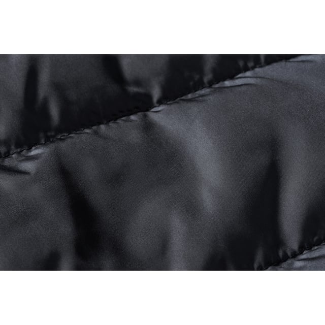 Material: 100% polyester. High performance DWR fabric treated with Aquapel by Nanotex. Fluorine and PFC free. Eco-efficient padding by Dupont Sorona. Stand-up collar with chin guard and inner storm flap to ward off wind and draught. Contrasting zips, lining and accents for a refined look. 2 side pockets and 1 zipped inside pocket. Discreet decoration access at inner left chest. Adjustable hem with bungee cord.Washing Instructions machine wash, tumble dry (low temperature), no softeners, no dry clean, do not iron. Chest size to fit: (XS): 34-36in, (S): 36-38in, (M): 38-40in, (L): 40-42in, (XL): 42-44in, (XXL): 44-46in, (3XL): 46-48in, (4XL): 48-50in.