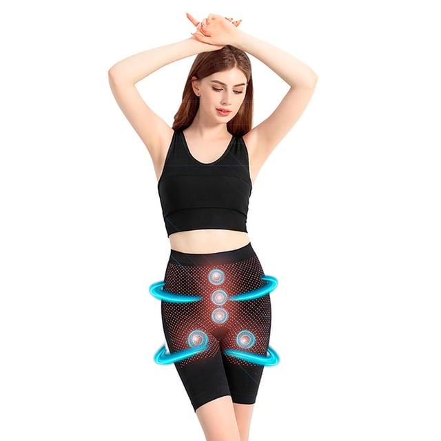 The seamless slimming suit with Far Infrared treatment promotes blood circulation, activates cells and accelerates metabolism. It burns excess fat, consumes extra calories and shapes attractive curves. It regulates the autonomic nerves and eliminates fatigue quickly. Made of soft and comfortable nylon and spandex. The seamless design provides a completely smooth appearance. Be sure to wear it in the most comfortable way. Breathable fabric keeps you cool and dry all day long. Super firm slimming suit gives you instant slimming effect. Tourmaline points that release additional far infrared for healthier slimming. Shapes and contours the waist and back for a smooth appearance. Open front bust and high back help form good posture. Easy to put on and take off. Firm-fitting garments that are perfect for wearing with any fashionable clothing. Benefits: Emits far infrared rays and negative ions. Accelerates metabolism. Facilitate calorie/fat burning, improves blood circulation. Reduces water pooling. Stimulates the body's natural healing processes .One size. Bust: 86-112cm, Waist: 66-94cm, Hips: 93-117cm. Materials: 15% Far infra-net, 70% Nylon & 15% Spadex
