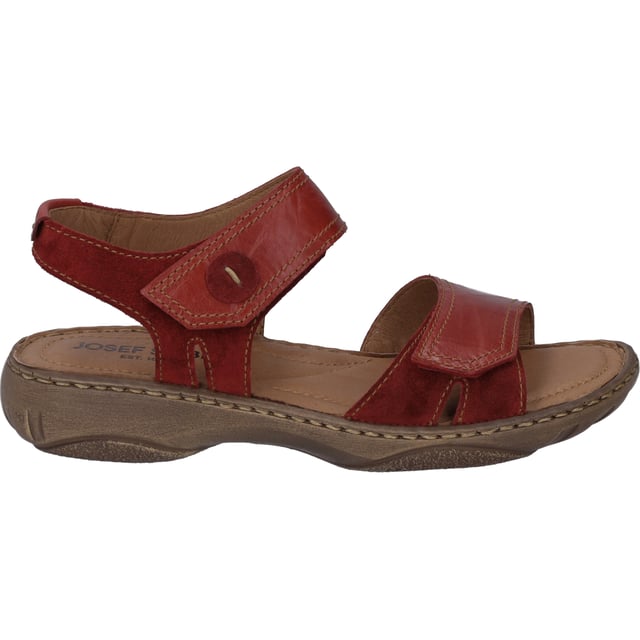 Estos zapatos están fabricados piel de vaca fina, lo que los hace muy duraderas. La práctica cremallera sirve para una sujeción firme en las sandalias. El modelo además está provisto de las típicas costuras a mano de JOSEF SEIBEL. El ancho G es ideal para los pies normales. Con el modelo Debra 58 podrá disfrutar de más libertad en su tiempo libre.