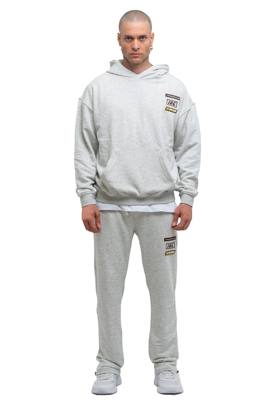 Tom Barron Heren trainingspak met geborduurde badge, oversized