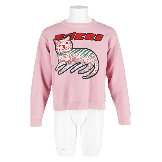 Gucci sweatshirt with cat clearance