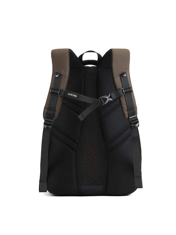 Mochila unisex. El cierre es con cremallera. Los bolsillos internos son bolsillos multifuncionales. Hay tres bolsillos externos con cremallera y dos laterales abiertos. Falta la correa para el hombro. El asa es de tela. Hay un compartimento interno. El material exterior es poliéster. Internamente está forrado en poliéster. Medidas: 33,5x17,5x46,5 cm. Producto de moda